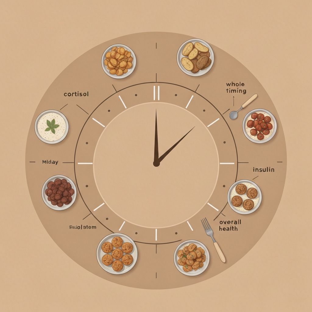 Meal timing and cortisol insulin endocrine response